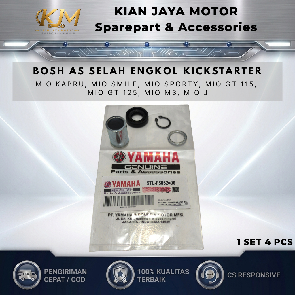 Bosh As Selah Engkol Yamaha Mio Karbu Mio J Mio GT Kick Stater Bosh Slah Kick Starter 1 set 4 pcs