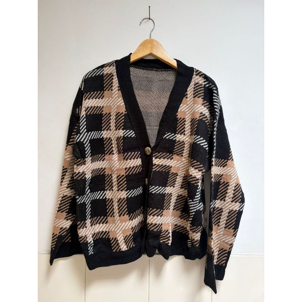 Plaid Cardigan