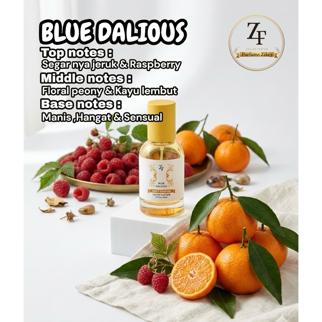 Parfum Zikey “BLUE DALIOUS” EAU DE PARFUM Pria 35ML