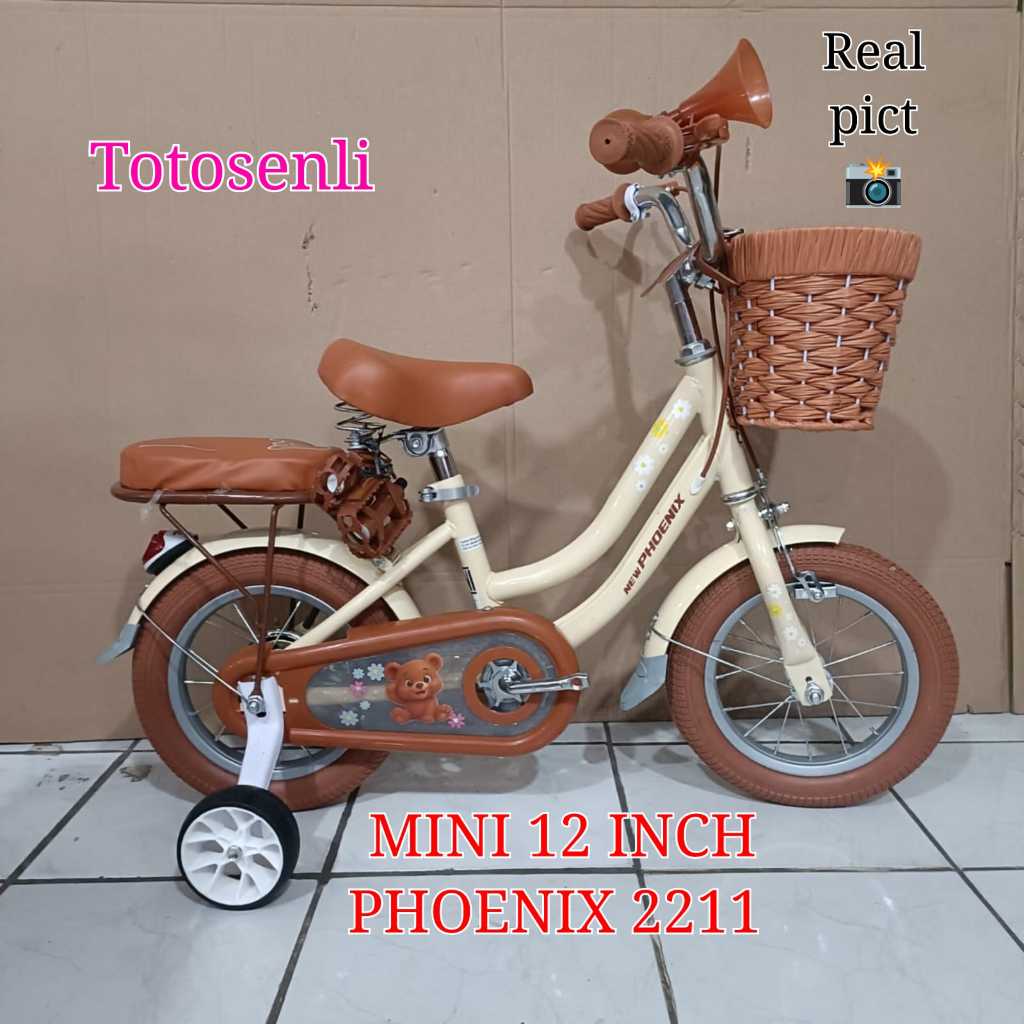 sepeda anak mini 12 inch phoenix 2211 sepeda anak keranjang