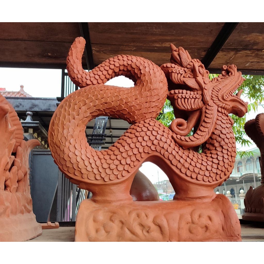 Sambungan Tengah Kerpus Wuwung Model Naga/Accessories Kerpus Wuwung Naga/Hiasan Genteng Model Naga/A