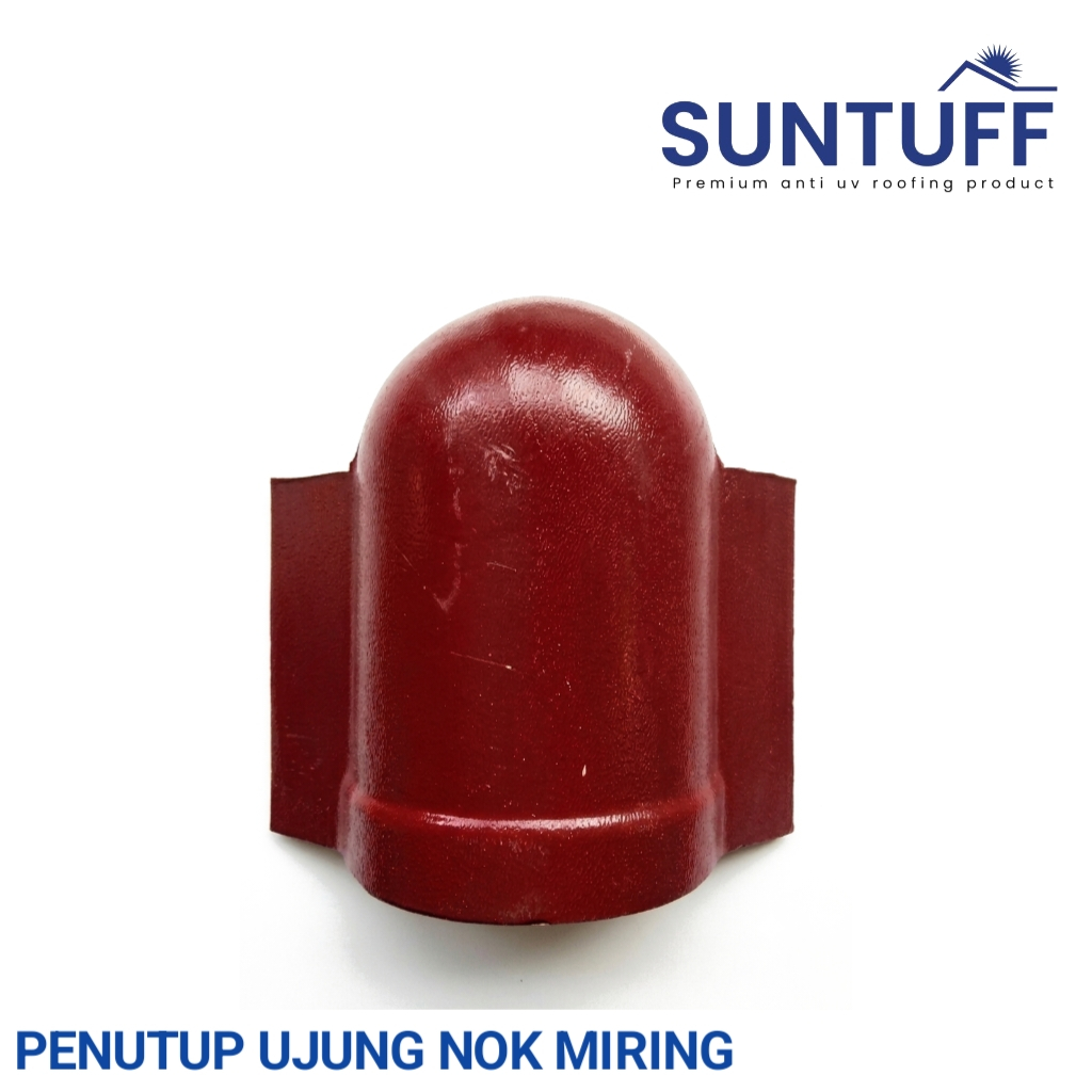 End Ridge Penutup Ujung Nok samping Wuwungan Bubungan Atap UPVC - Aksesoris Anti Bocor