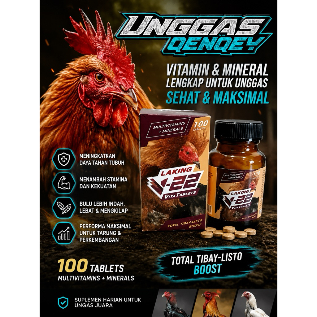 V22 LAKING VITA TABLETS Isi 100