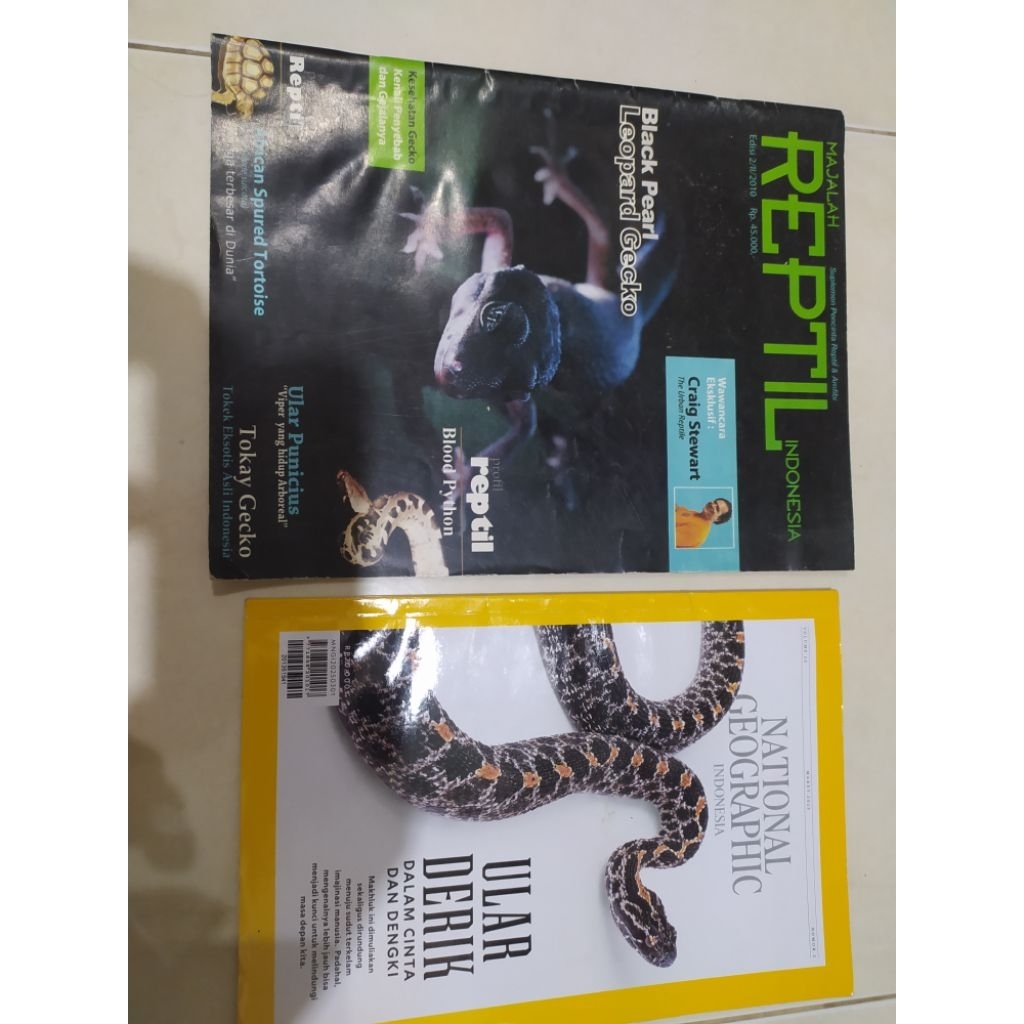 Majalah Nat Geo Ular Derik & Reptil Indonesia National Geographic Science Iptek Nature Alam Natgeo F