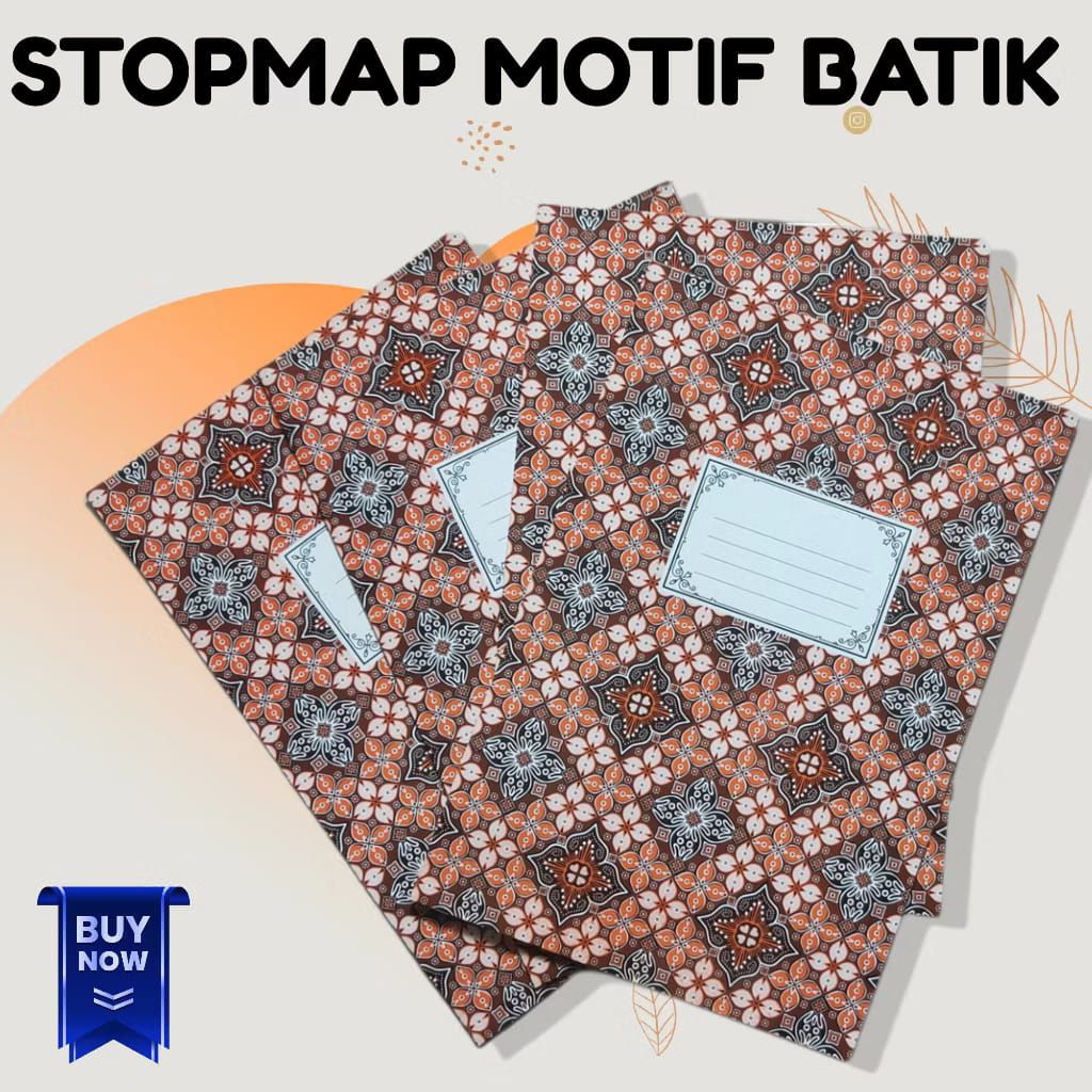 STOPMAP MOTIF BATIK 1 PACK ISI 10 PCS/MAP MOTIF BATIK