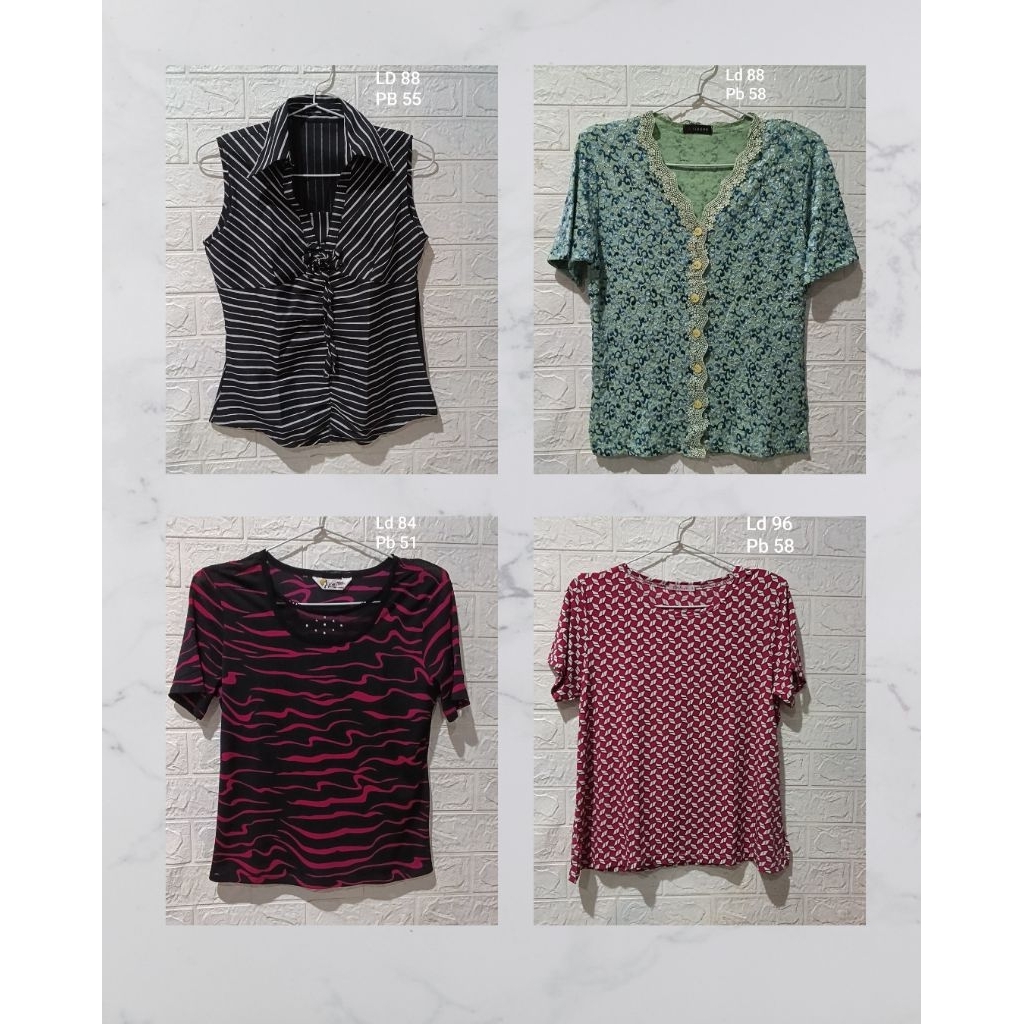 Atasan Blouse Kaos Wanita Preloved Esthetic milik pribadi