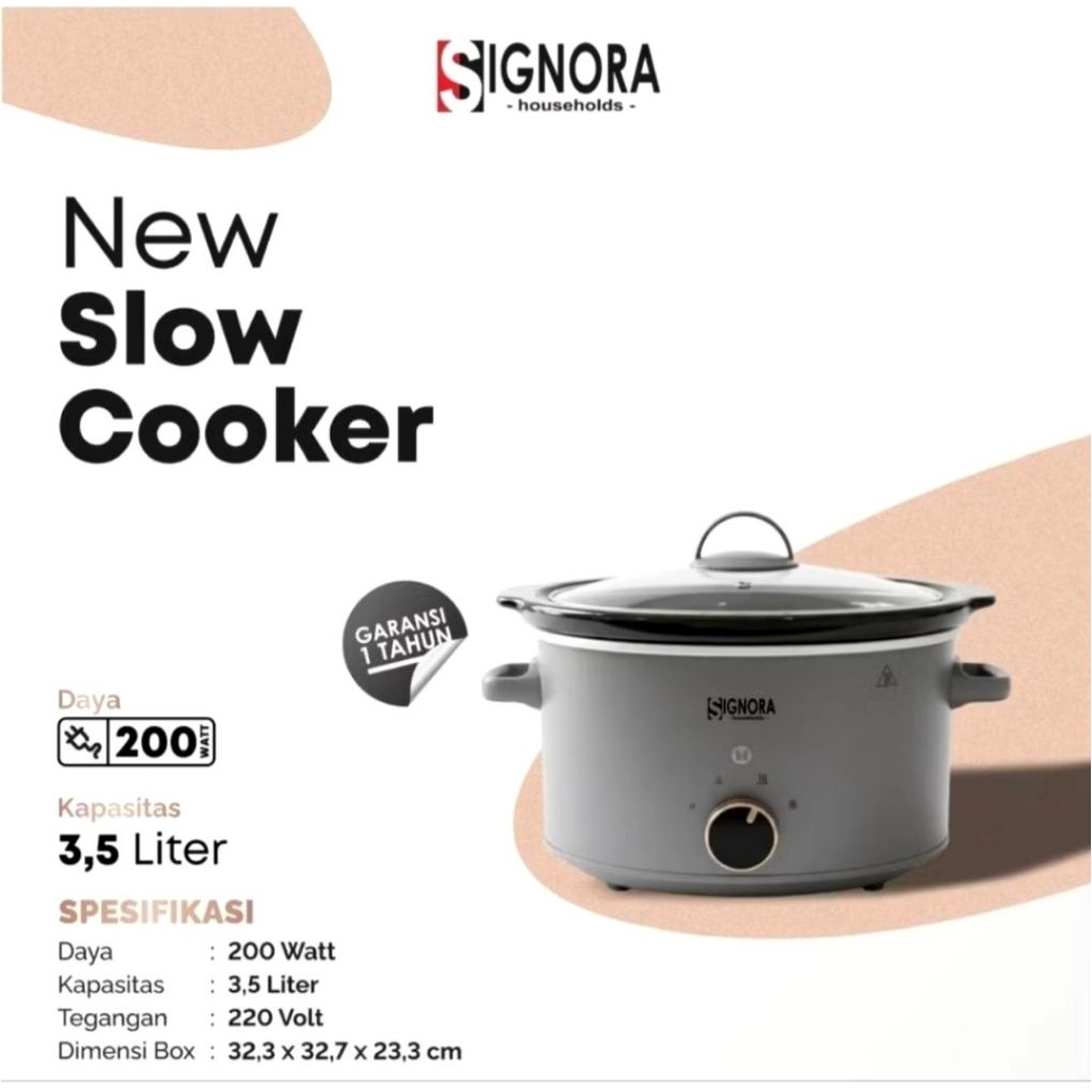 Signora Mini Slow Cooker/Slow Cooker/Baby Food Maker