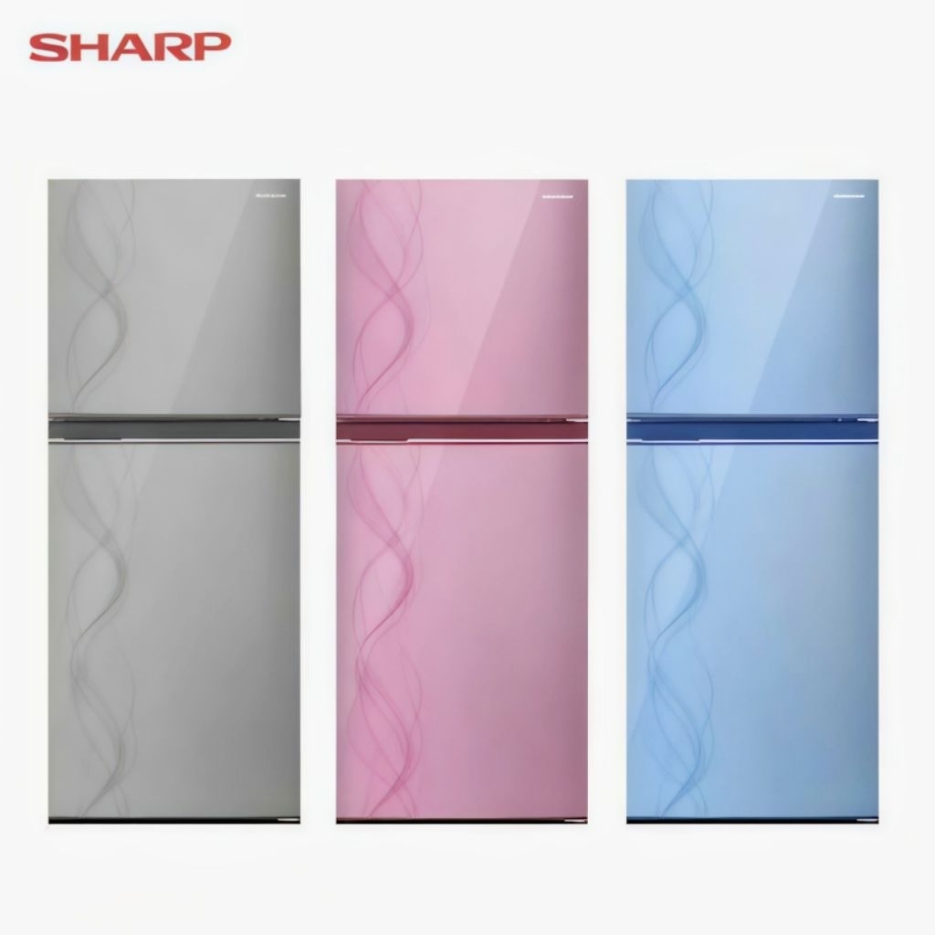 SHARP Kulkas 2 Pintu Kirei 3 SJ 237ND AP/AB/AS - 205 Liter