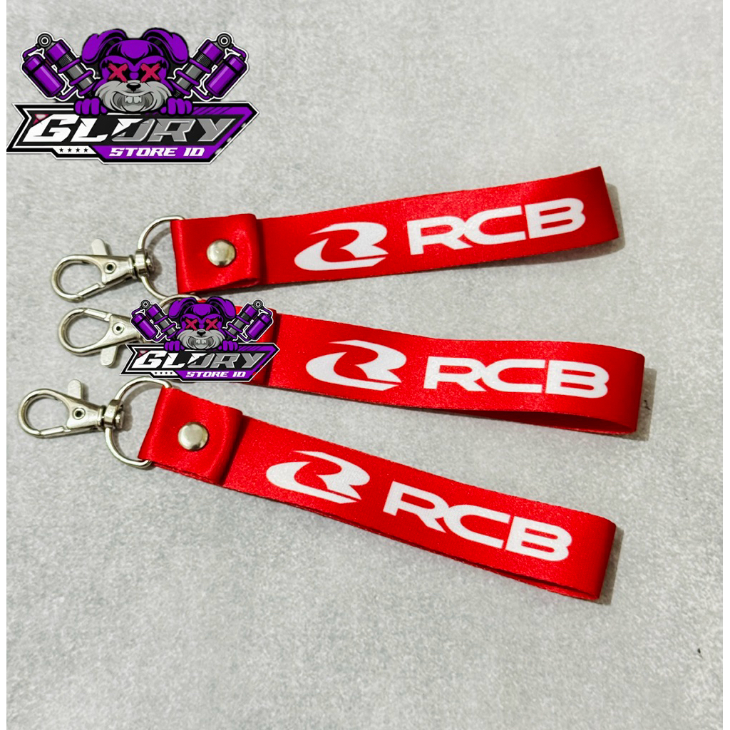 Gantungan Kunci RCB Racing Boy Ganci Motor /Mobil/ Tas Dll Bahan Tissue Polyester