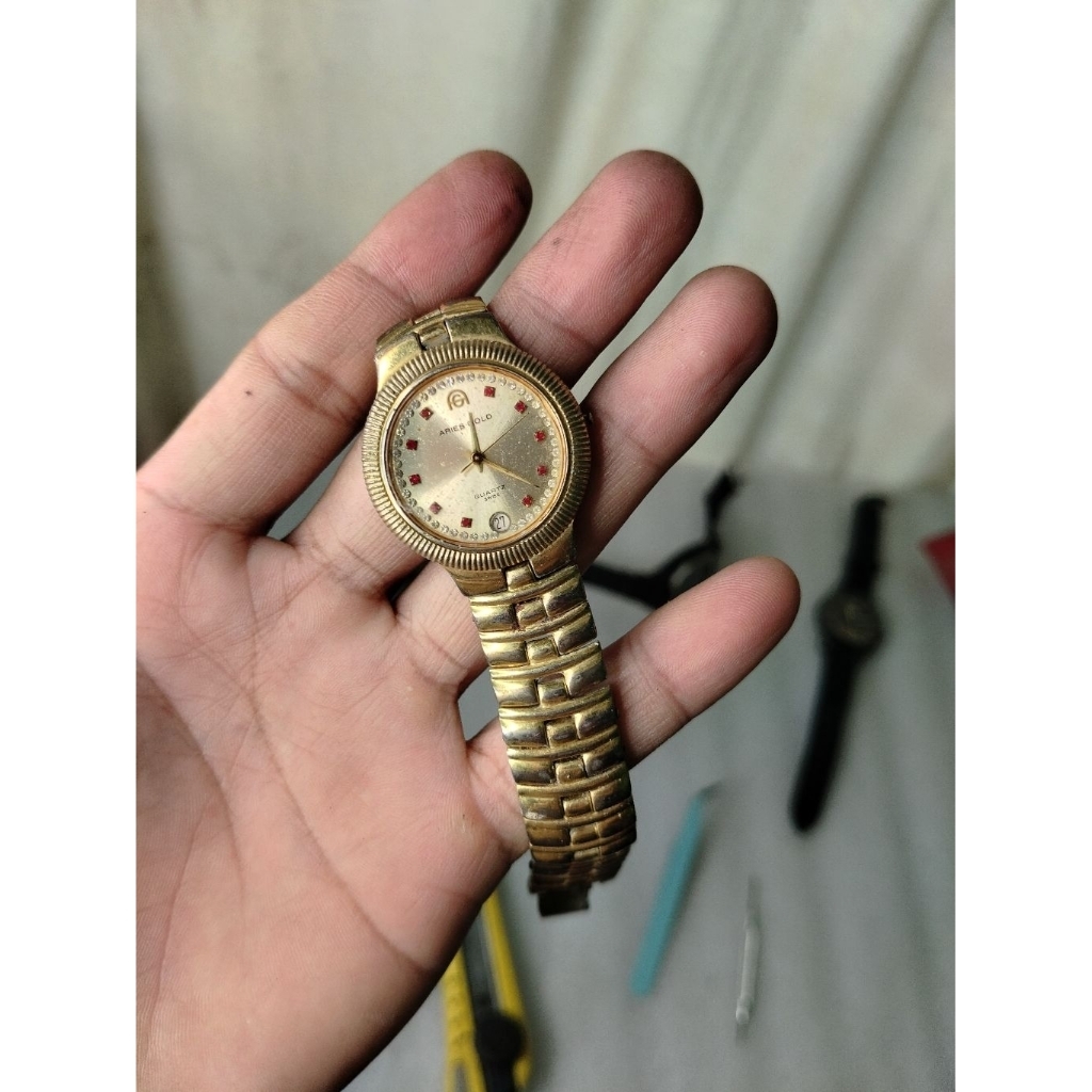 JAM TANGAN ARIES GOLD BAHAN APA ADANYA