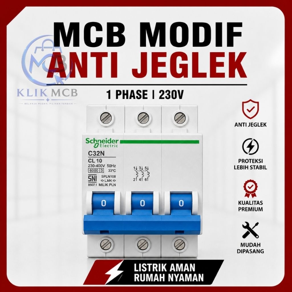 Mcb modif pln 3phase mcb modif anti jeglek 3phase