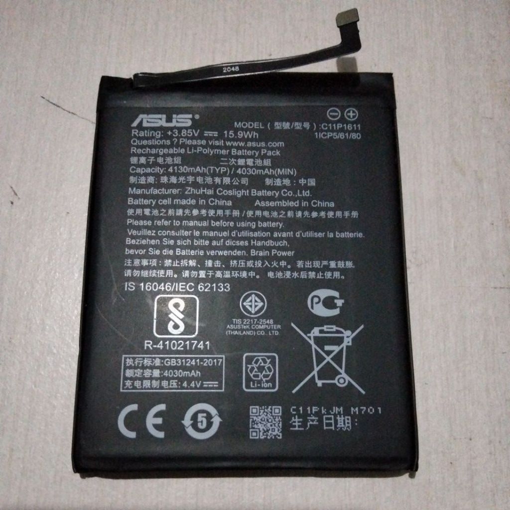 batry Asus Zenfone 3 max copotan