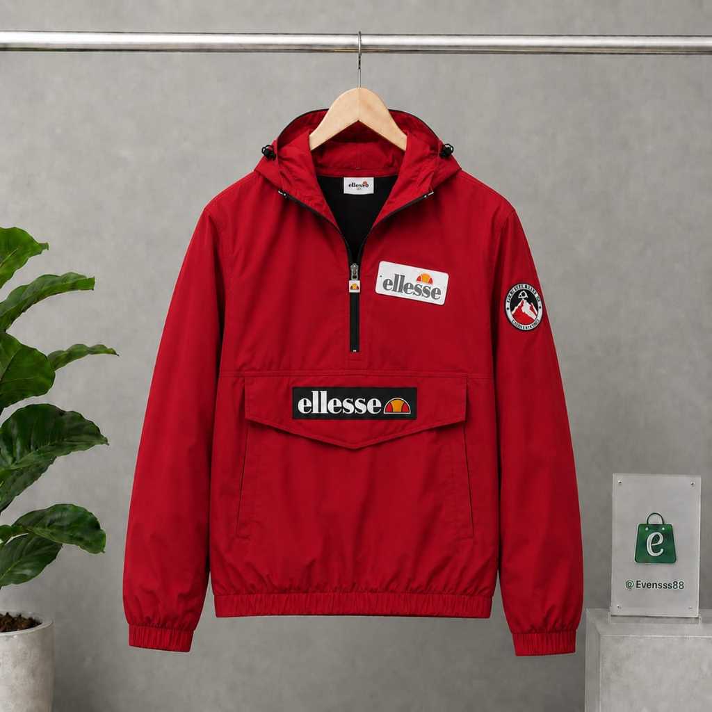 JAKET PARASUT ELLESSE UNISEX FULL TAG JAKET PRIA ELLESSE TIMBUL