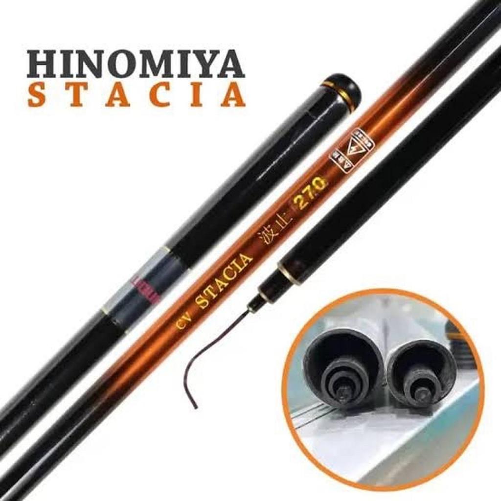 Hinomiya Stacia Joran Tegek Carbon High Quality Action Medium Hard untuk Mancing Baronang & Galatama