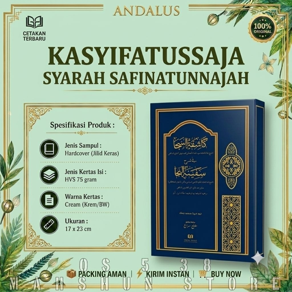 ORIGINAL Kasyifatus Saja Kasyifah ANDALUS KasyifatusSaja Kitab Kuning Pesantren LUX Hard cover Setar