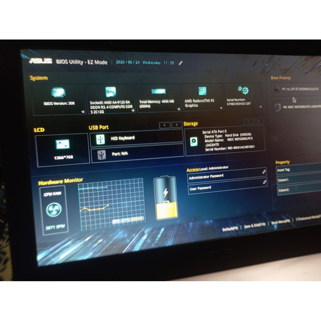 Laptop Asus X441B AMD A4
