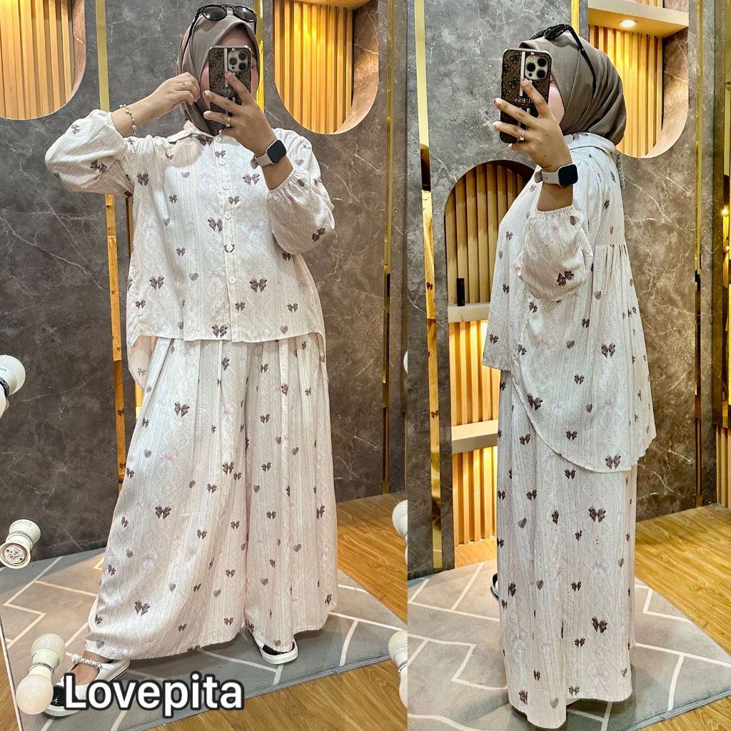 Coza - Kale Set Rayon Semi Tunik ( KULOT LEBAR ) LD 120