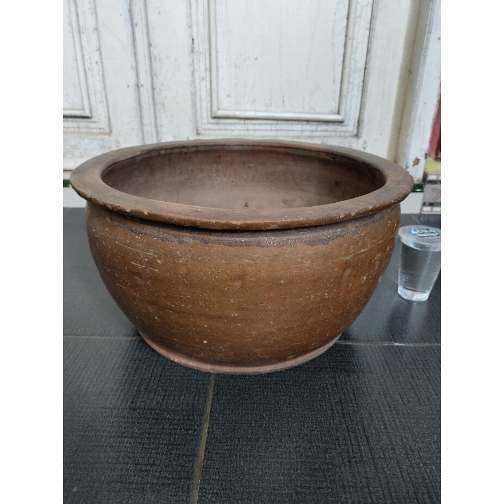 Guci kuno china dinasti Ming keramik dia38cm temuan