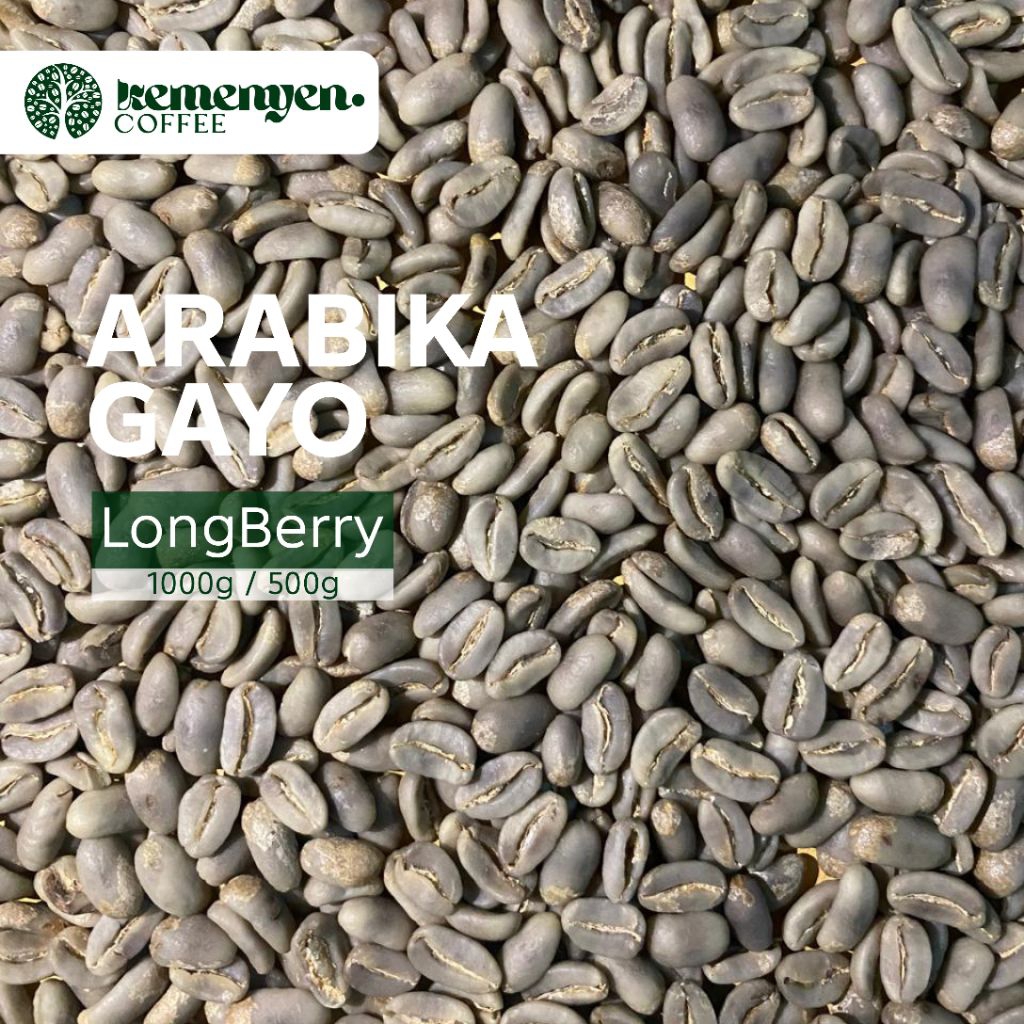 GREEN BEAN KOPI ARABIKA GAYO LONGBERRY ABYSSINIA 500G / 1KG