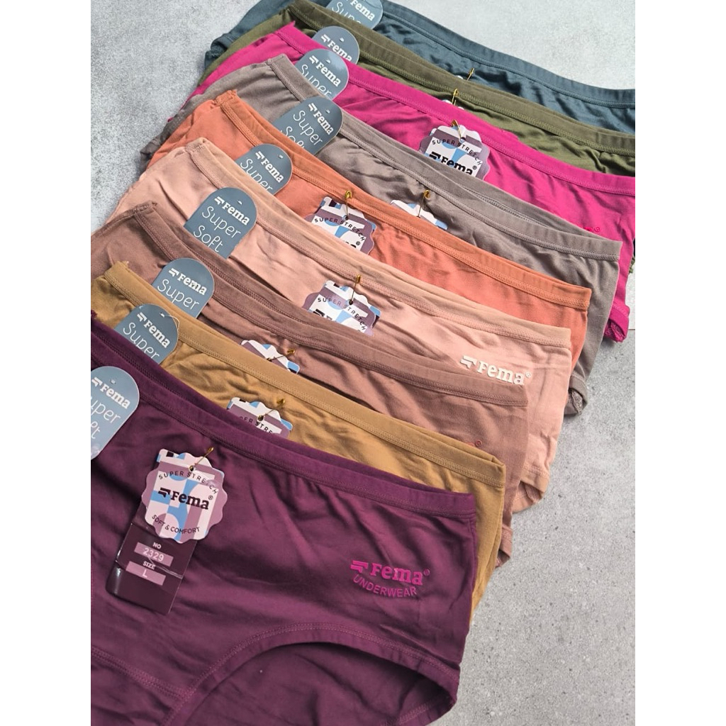 3PCS Celana Dalam Wanita FEMA Celana Dalam FEMA  Celana Dalam Wanita Import Celana Dalam Wanita Katu
