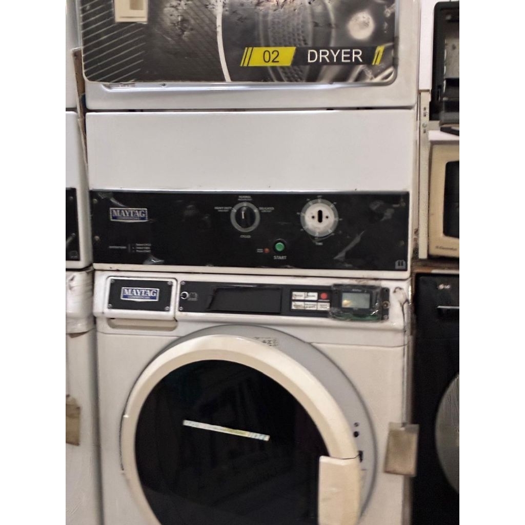 Paket usaha Laundry mesin cuci maytag (washer & dryer nya  pakai Gas)