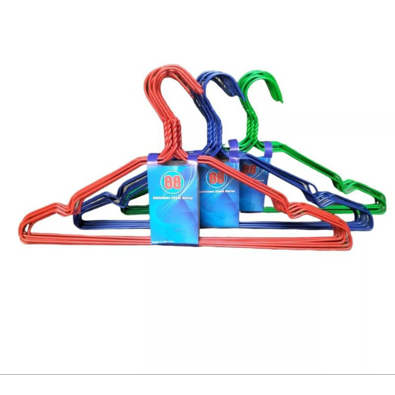 Gantungan Kawat Baju Gantungan Kawat Warna Hanger Baju Kawat Tebal