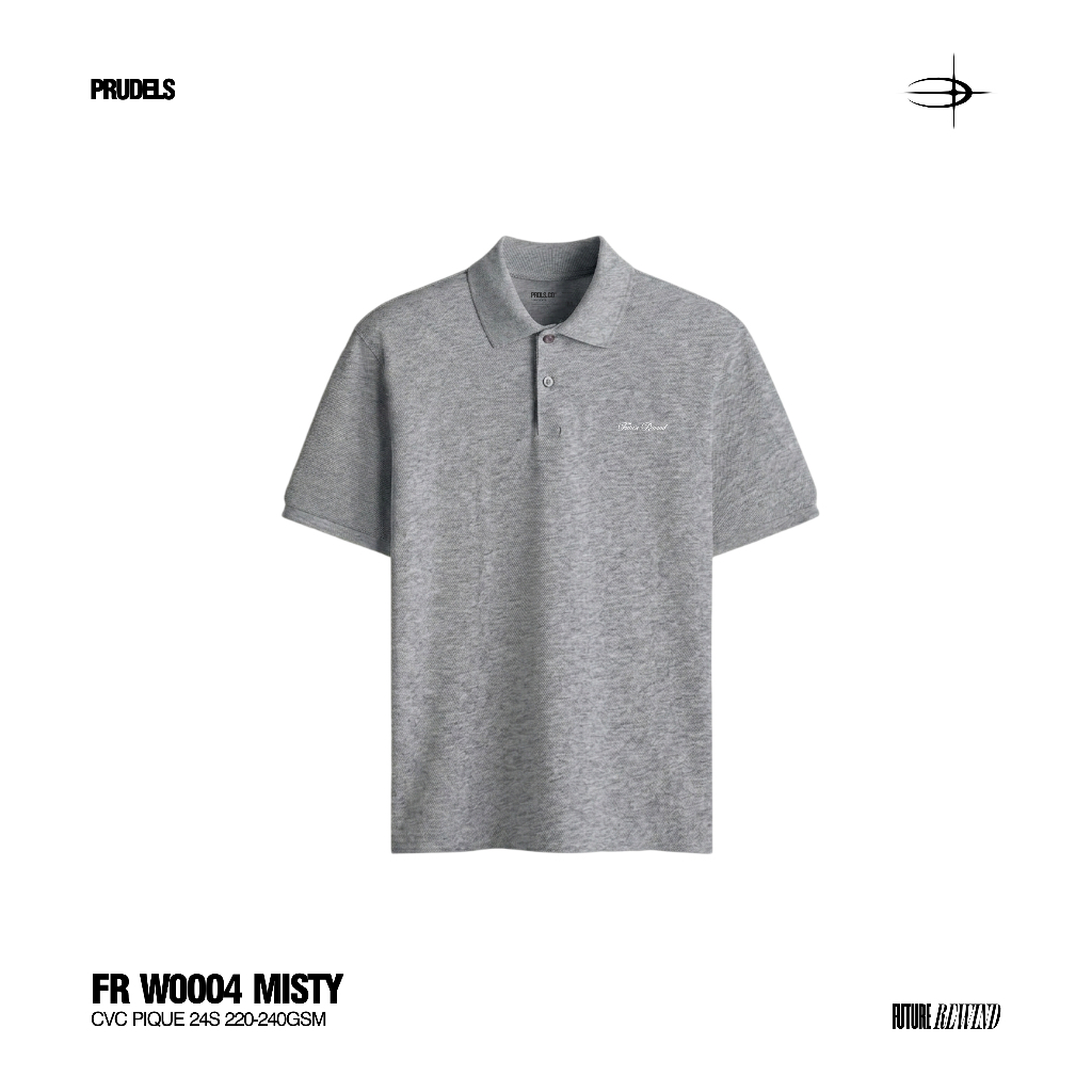 PRUDELS "FR" Polo Shirt Wangki 100% CVC Pique 24s