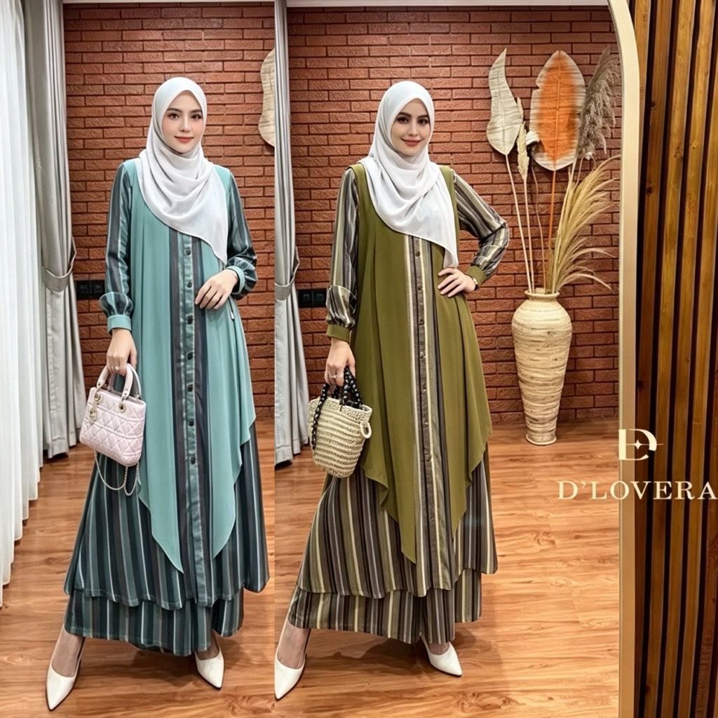 Laura Set Stelan Celana Tunik Original By Dlovera