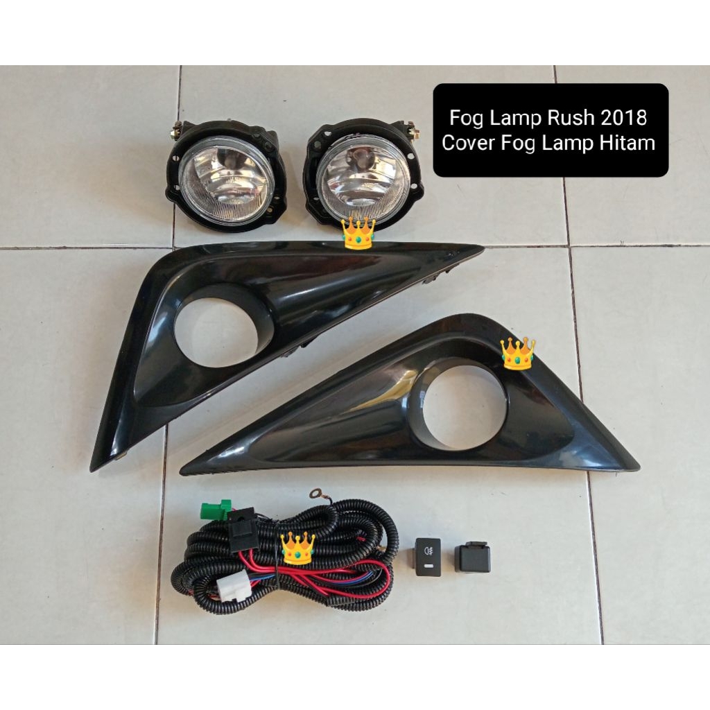 Fog Lamp Rush 2018 + Cover Fog Lamp / lampu kabut rush 2018 / lampu Rush 2018