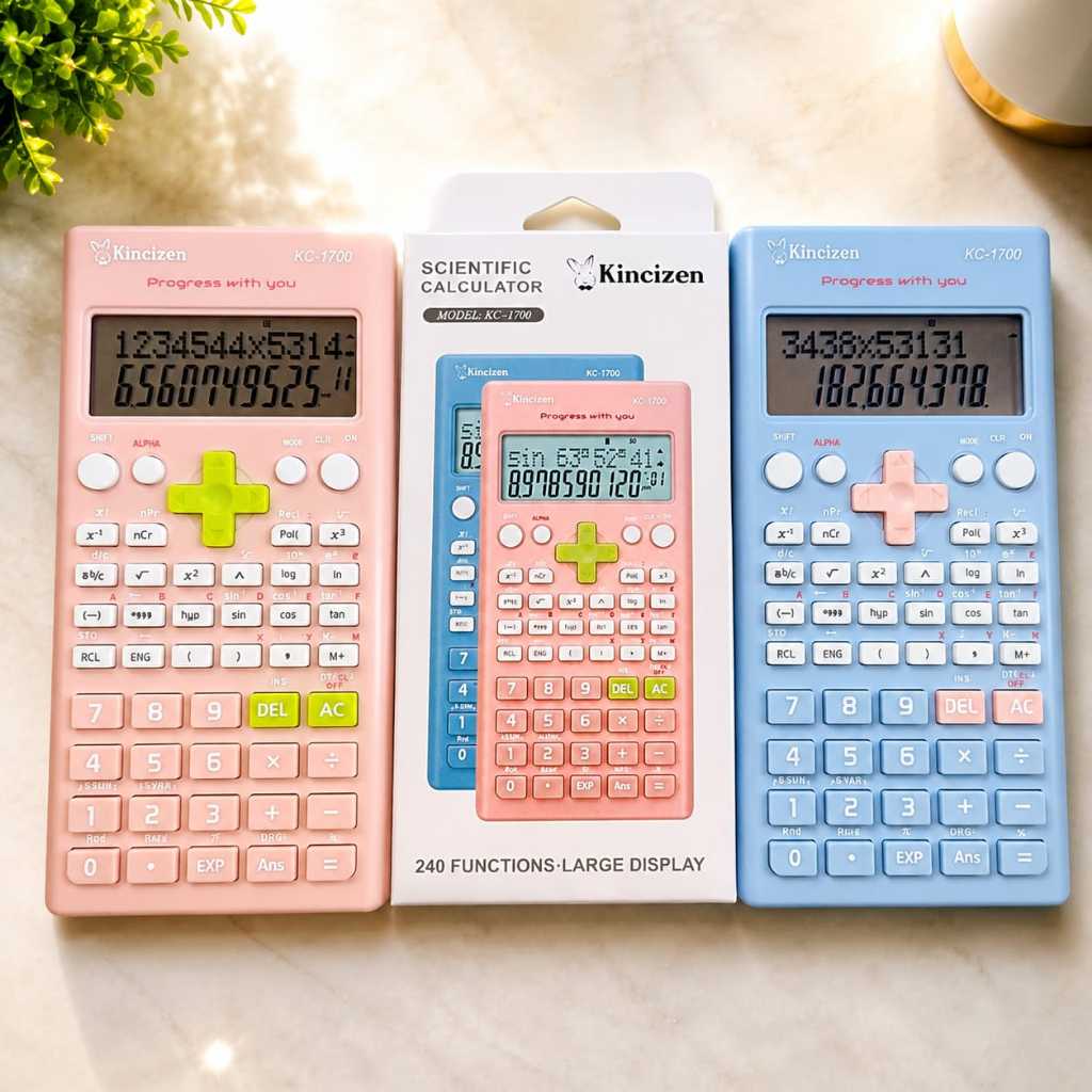 Deli Calculator Scientific KINCIZEN 1700 KC 1700 Kalkulator 240 Fungsi