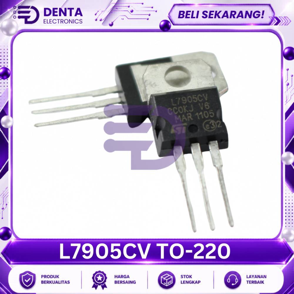 L7905CV TO-220 - Komponen Elektronik