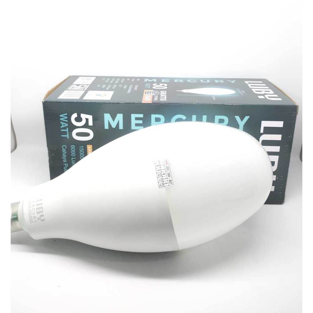 LUBY MERCURY Lampu LED 50Watt 6000LM E27 E40 Super Terang untuk Pencahayaan Jalan