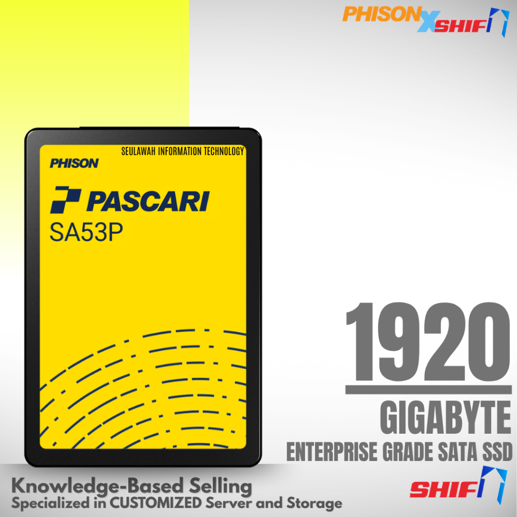 SHiFT - Phison 1920GB Server Grade SSD | SATA Enteprise SSD | Phison 1.92TB Enterprise grade SSD