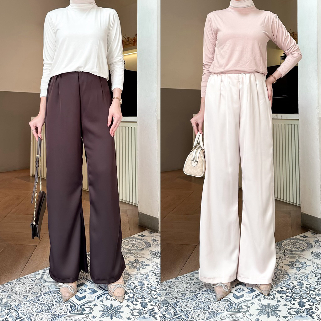 Dezhaf - Deva Satin Pants / Celana Satin / Kulot Satin