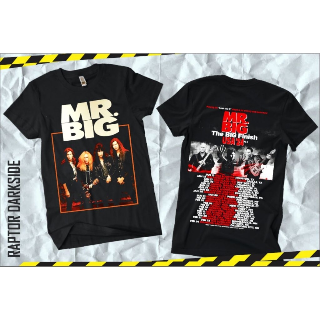 KAOS MUSIK BAND MR BIG LIVE TOUR | BAJU DISTRO PREMIUM 24