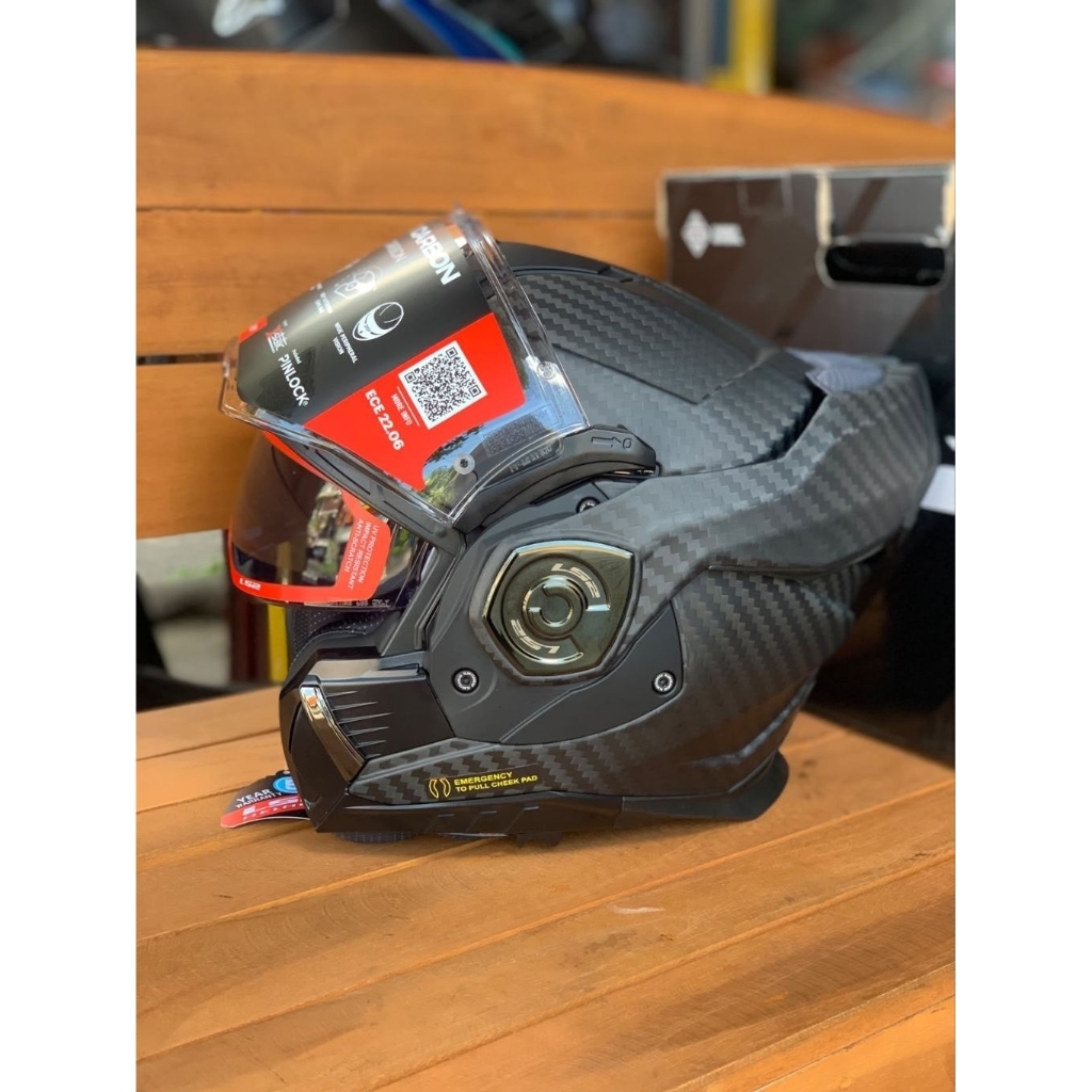 HELM LS2 MODULAR ADVANT X CARBON MATT