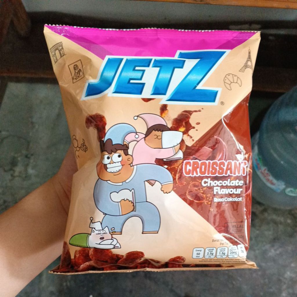snack jetz rasa coklat croissant 65gr