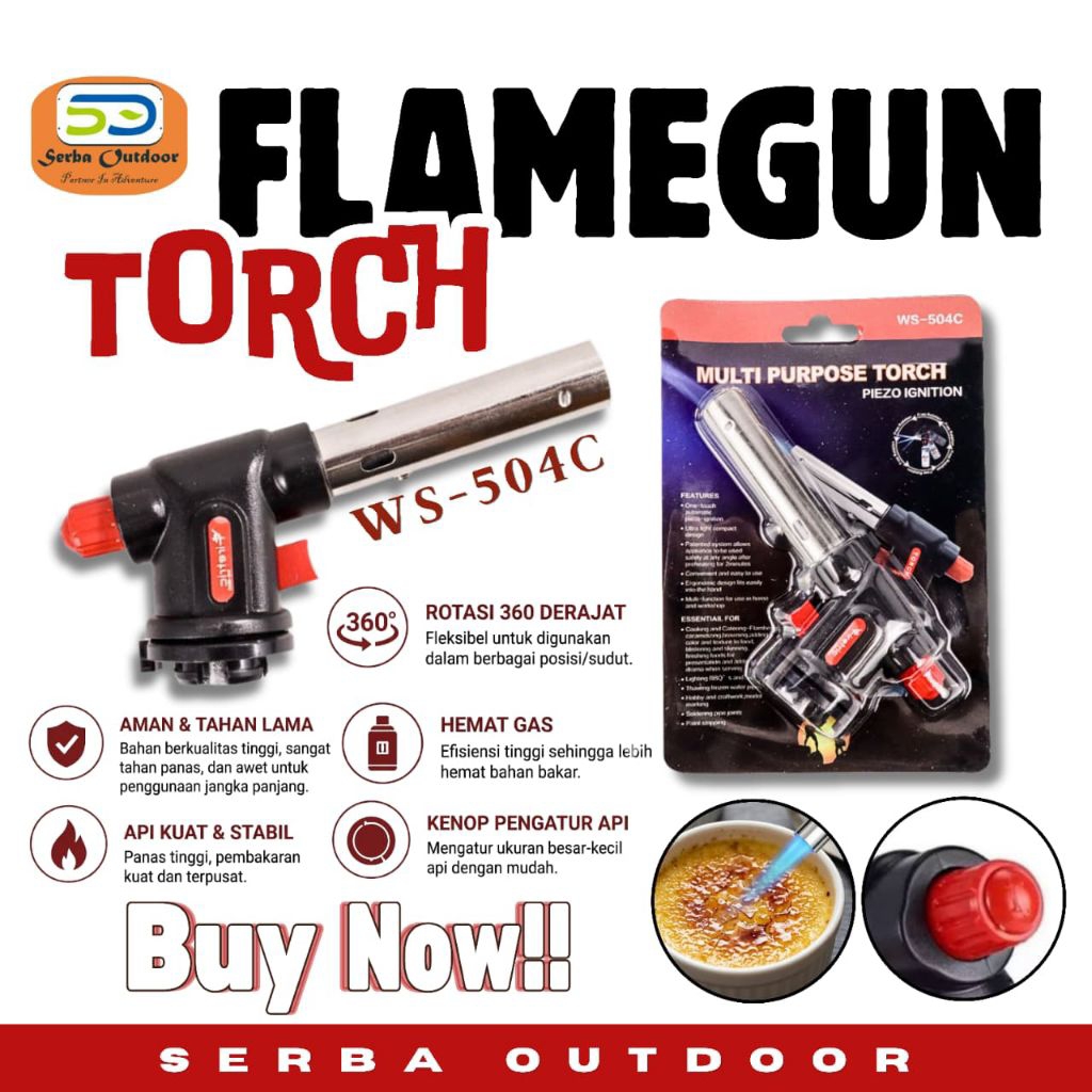 Flamegun Torch WS-504C Camping Outdoor