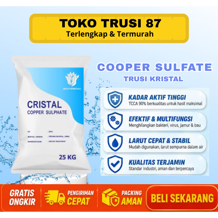 COOPER SULFATE / TRUSI KISTAL / 1 ZAK / 25 KG