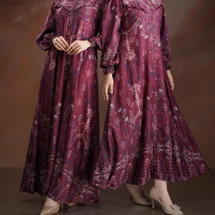 CLAURETTA NADHEERA LUXURY / MIDI DRESS NADHEERA / GAMIS NADHEERA / GAMIS KONDANGAN / GAMIS KEKINIAN 