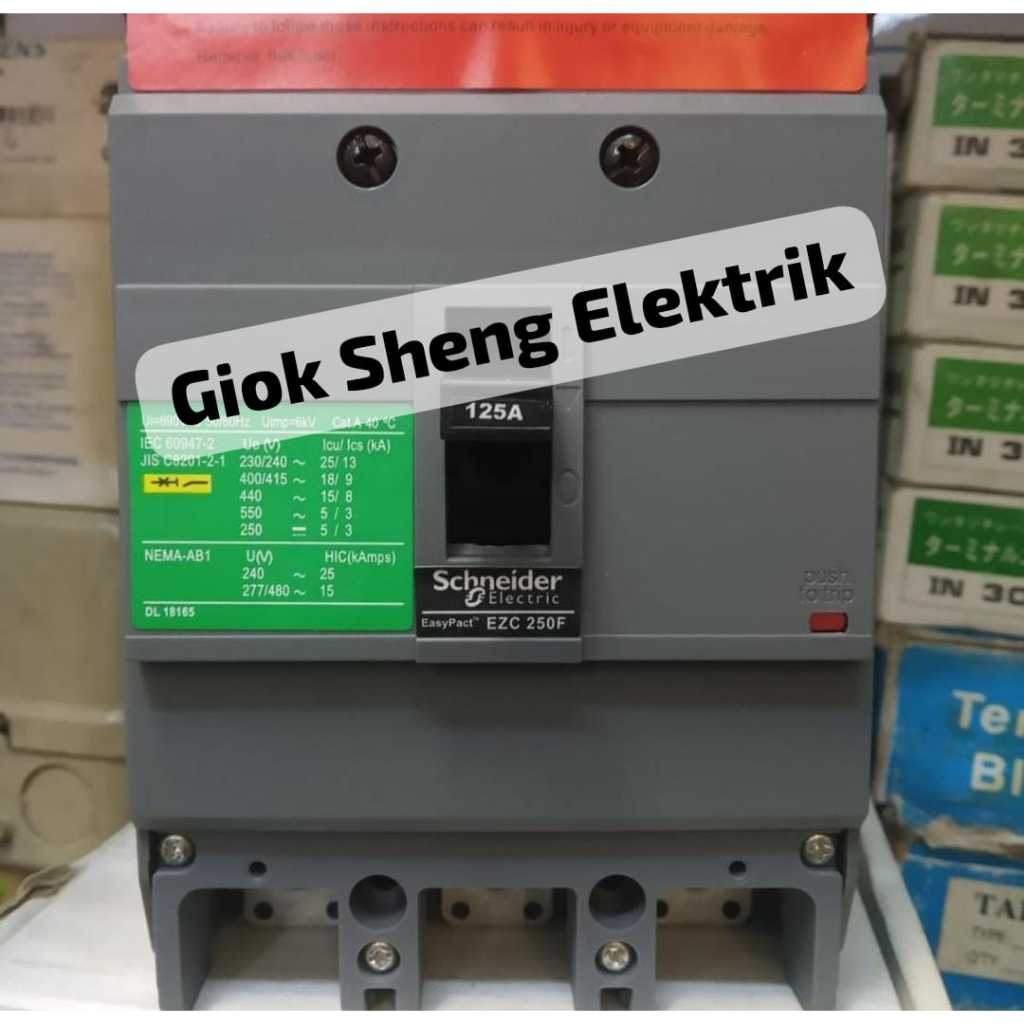 MCCB 3PHASE 125A EZC250F SCHNEIDER