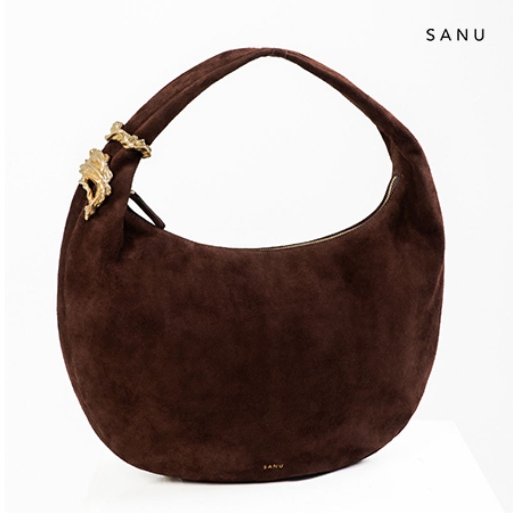 Sanu bag - Danny hobo (large) - SUEDE BROWN