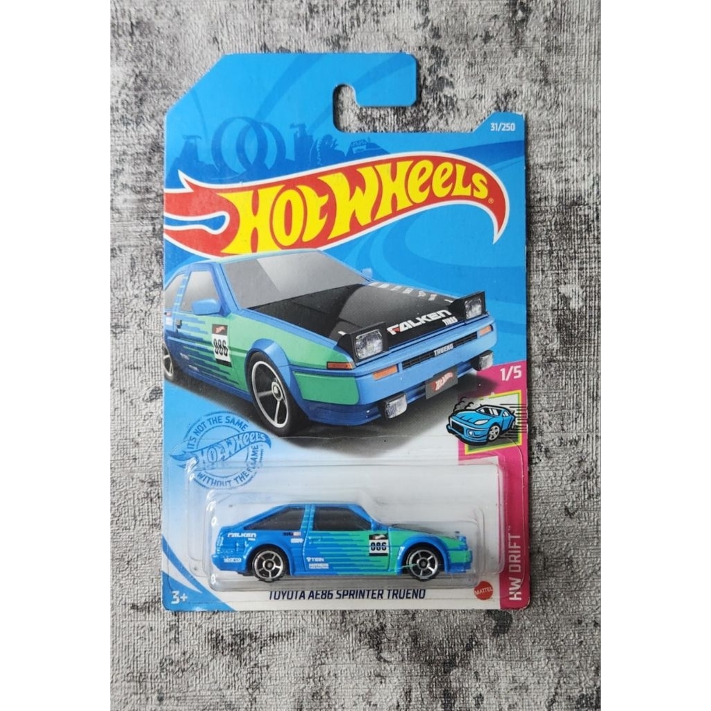 Hotwheels Toyota AE86 Sprinter Trueno Falken