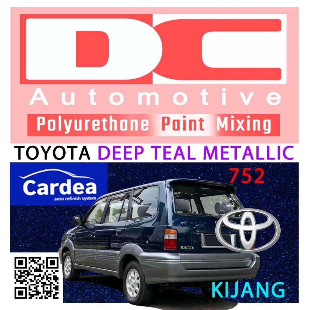 Cat PU Cardea Toyota Deep Teal Blue Metallic 752