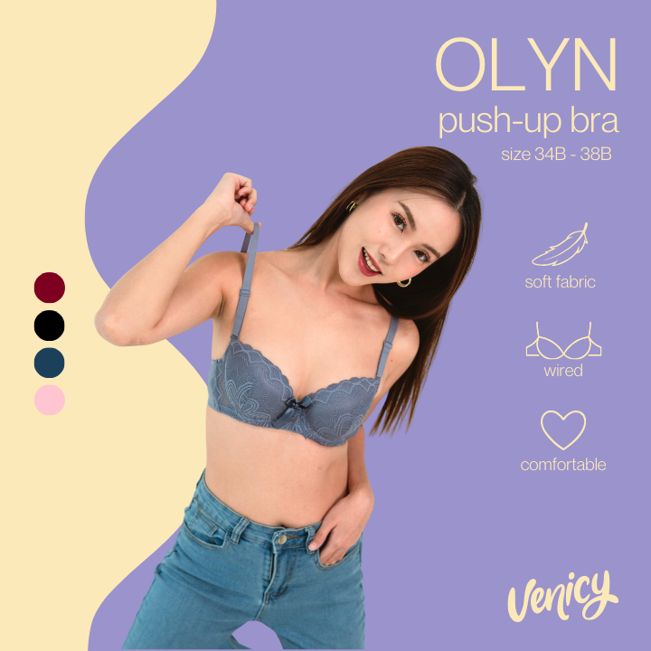 VENICY OLYN FRONT LACE PUSH UP BRA | Bh PushUp Premium