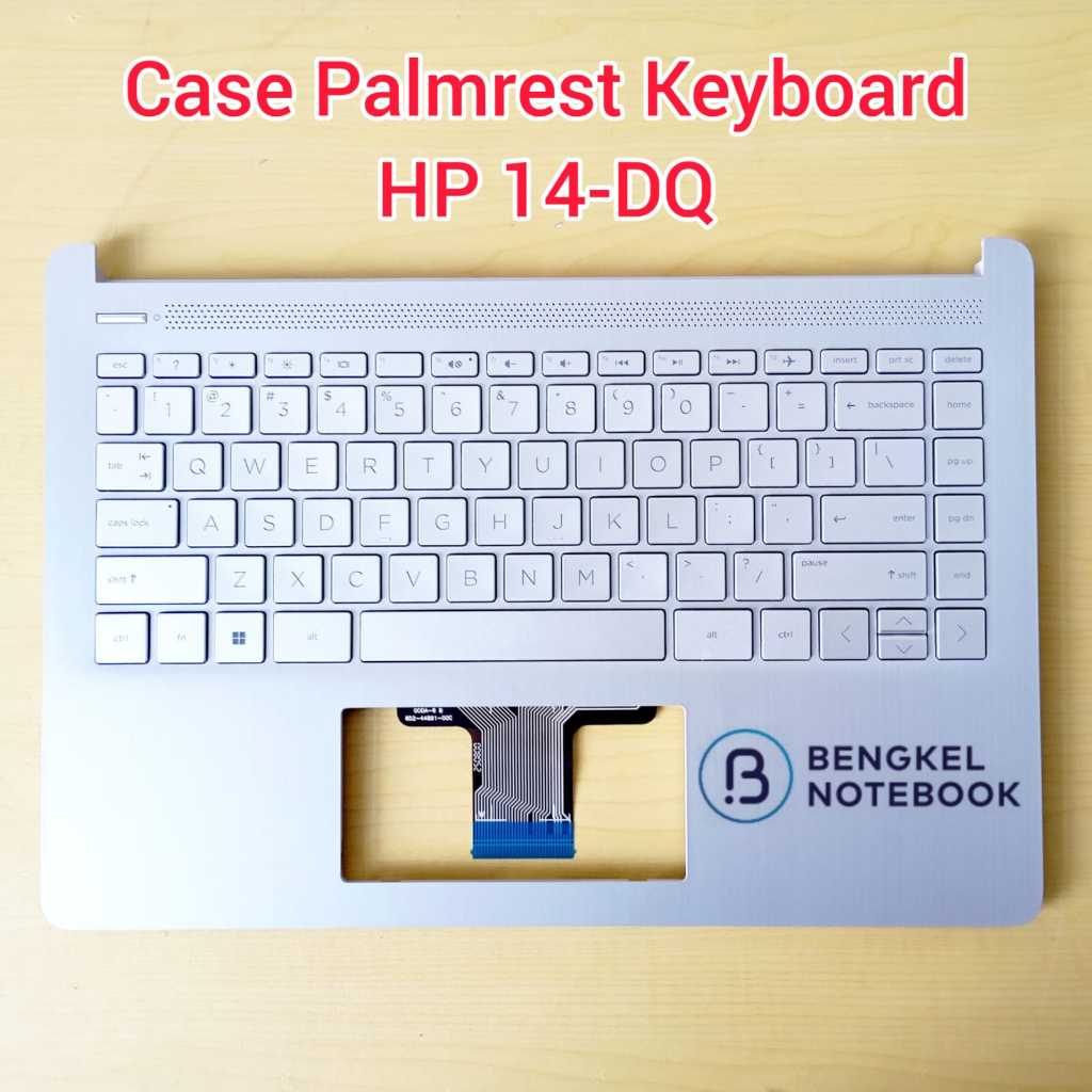Case Casing Palmrest Keyboard HP 14-DR 14-DQ 14-FQ 14S-FR 14S-DR 14S-DQ 14S-FQ TPN-Q221 Silver