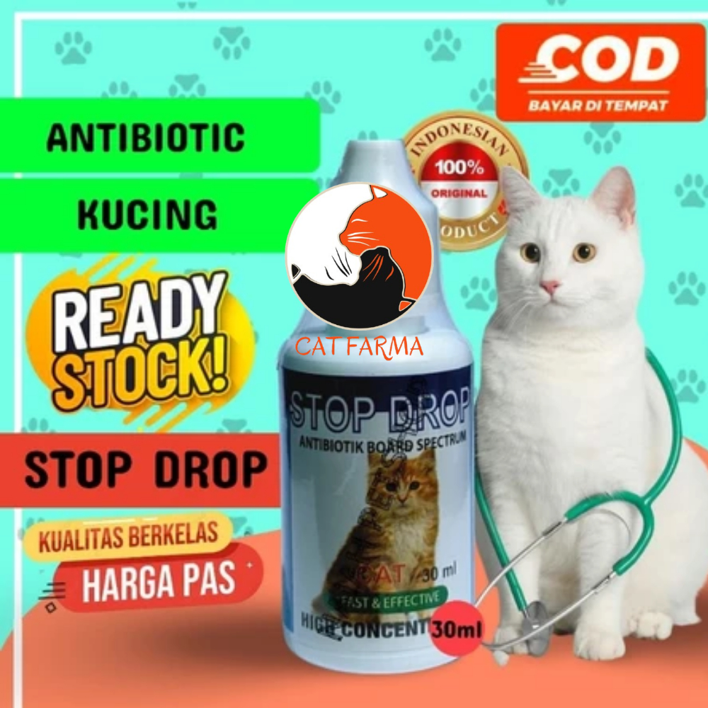 Stop Drop Cats - Obat Antibiotik Kucing - Obat Kucing Gejala Virus