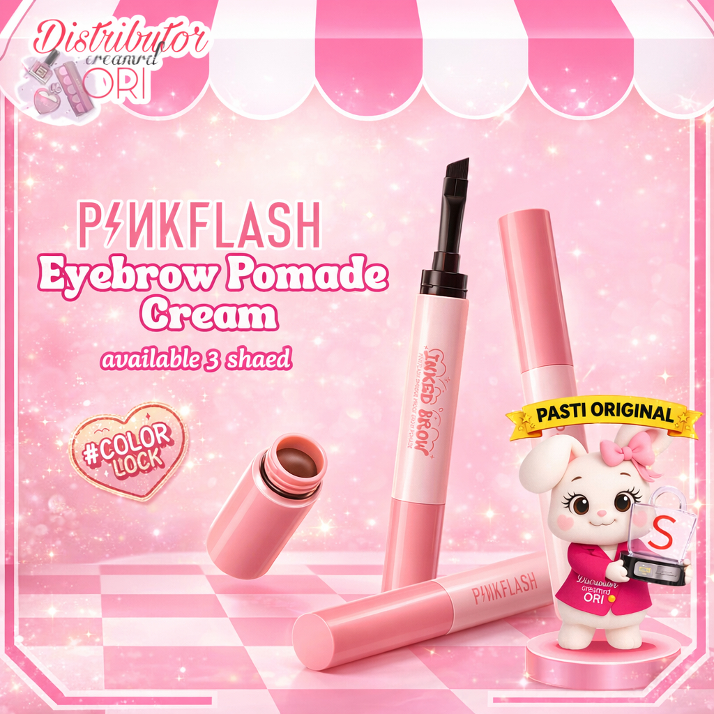 PINKFLASH Tahan air Eyebrow Pomade Cream Tahan lama Smudgeproof Quick-drying Shaping | BPOM