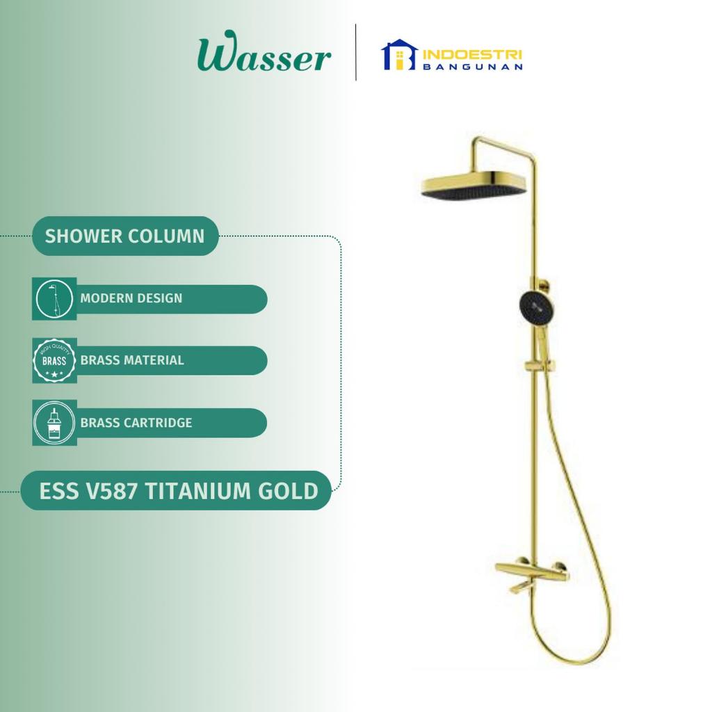 Shower Column Set Wasser ESS V587 Titanium Gold / Wasser Shower Tiang