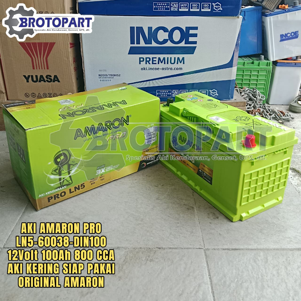 Aki Kering 100Ah Mobil BMW Mercy, Captiva Diesel AMARON LN5 PRO 60038 Aki Kering 100Ah